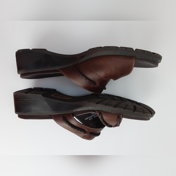 VINTAGE Timberland "Dinner 4 Two" leather slide, Size 9.5 w/OG box, tag - Picture 6 of 13